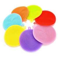 Benhaida Multipurpose Reusable Silicone Kitchen Cleaning Brush Washing Scrubber Sponge