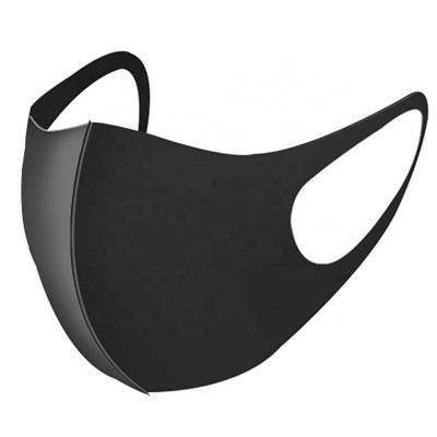 Fashion black protective foam face mask